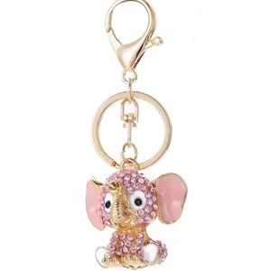 ❤️ Pink Elephant ❤️ Purse Charm / Key ring